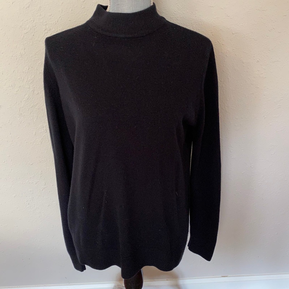 San Michelle Bay Black Mock Turtleneck - Picture 4 of 16